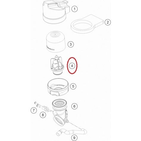 Suporte Filtro de Ar Original KTM FREERIDE 250 F 2018