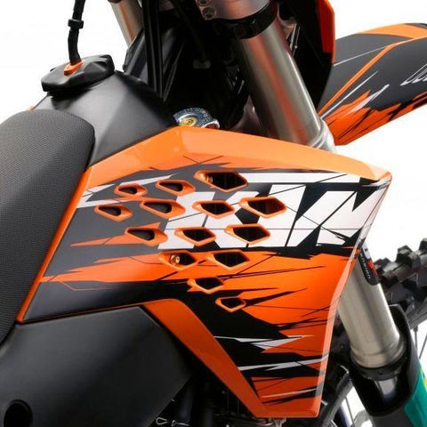 Tampas de radiador/depósito com autocolantes Original KTM EXC 2010