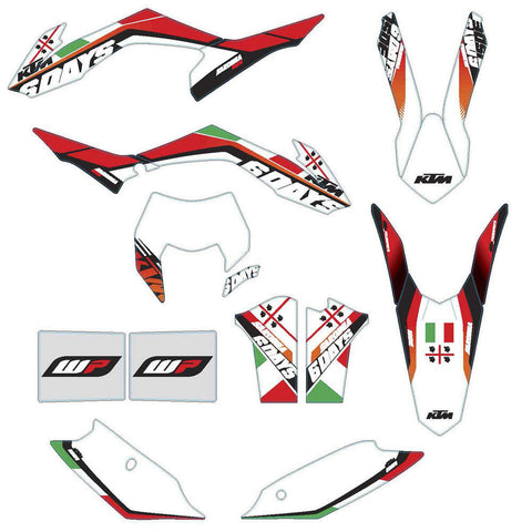Kit de Autocolantes KTM SIXDAYS ITÁLIA EXC 14-16