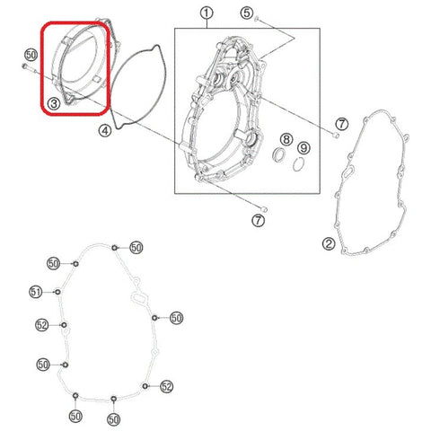 Tampa de Embraiagem Original HUSABERG 4T 09-12