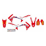 Kit de autocolantes e capa assento BLACKBIRD RÉPLICA TEAM HRC HONDA 2021 CRF 250R 14-17 CRF 450R 13-16