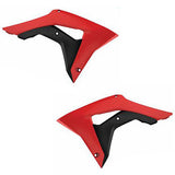 Tampas de Radiador/Depósito POLISPORT para HONDA CRF 250R 18-19, CRF 450R 17-19 Vermelho/Preto