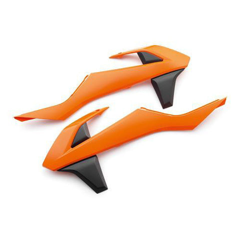 Tampas de Radiador/Depósito POLISPORT KTM SX/SX-F 16-18, SX 250 17-18, EXC/EXC-F 17-19 Laranja/ Preto