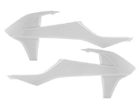 Tampas de Radiador/Depósito POLISPORT KTM SX/SX-F 16-18, SX 250 17-18, EXC/EXC-F 17-19 Branco
