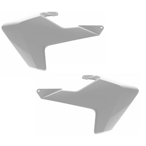 Tampas de Radiador POLISPORT HUSQVARNA TC/FC/TE/FE 17-19 Branco