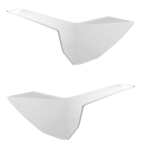 Tampas Laterais Traseiras POLISPORT HUSQVARNA TC/FC 16-18, TC 250 17-18, TE/FE 17-19 Branco