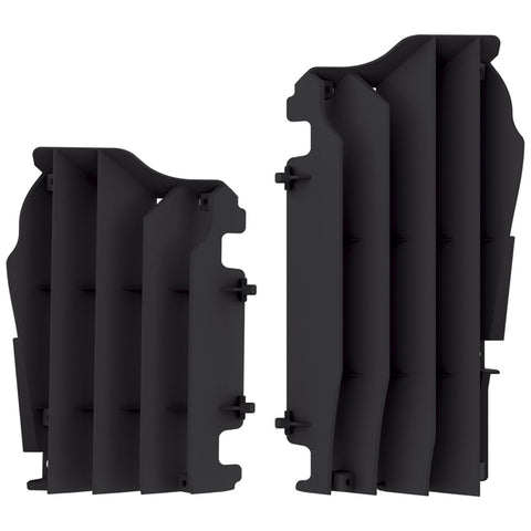Deflectores de Radiador POLISPORT KAWASAKI KX 250 F 21-24, KX 450 F 16-23 Preto