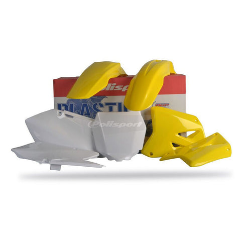 Kit de Plásticos POLISPORT para SUZUKI RM 125/250 01-08 Cor Original