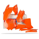 Kit de Plásticos POLISPORT KTM SX 65 02-08 Cor Original Laranja