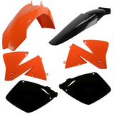 Kit de Plásticos POLISPORT KTM EXC 125/200/250 01-02, EXC-F 250/350/450/500 01-02 Cor Original