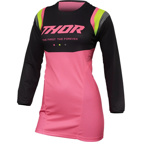 Camisola THOR WOMENS PULSE REV CHARCOAL/FLO PINK 2022
