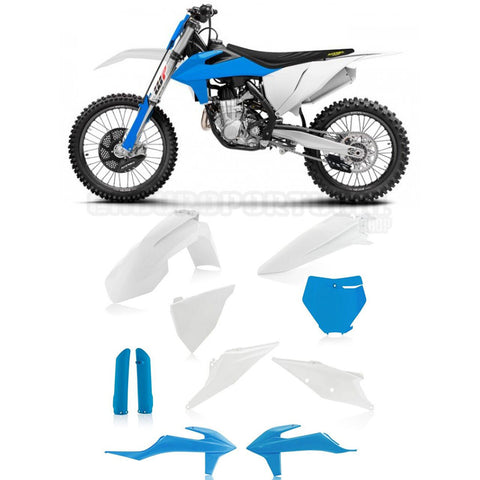 Kit de Plásticos ACERBIS FULL KIT KTM SX/SX-F 19-22 Branco/Azul