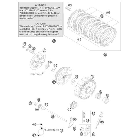 Anel Interno KTM 20x26x34x25.9 (Ref. 13)