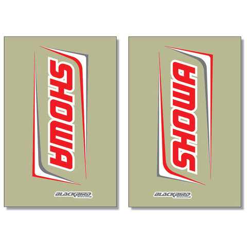 Jogo de Autocolantes de Forqueta BLACKBIRD RACING SHOWA 2017 Transparente