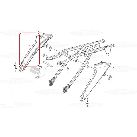 Protector de Sub-chassis Direito GAS GAS EC RACING 2013