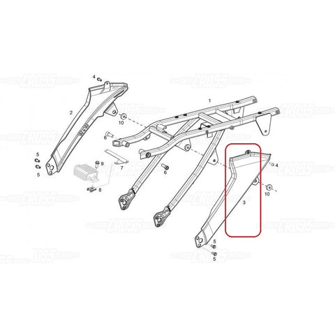Protector de Sub-chassis Esquerdo GAS GAS EC RACING 2013