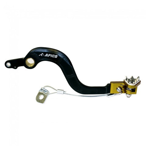 Pedal de Travão APICO para SUZUKI RMZ 250 13-21, RMZ 450 08-21 Preto/Amarelo