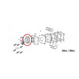 Borracha com Abraçadeiras de Caixa de Lamelas KTM EXC 250/300 02-06