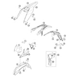 Casquilho para fixação do assento KTM (Ref. 31)