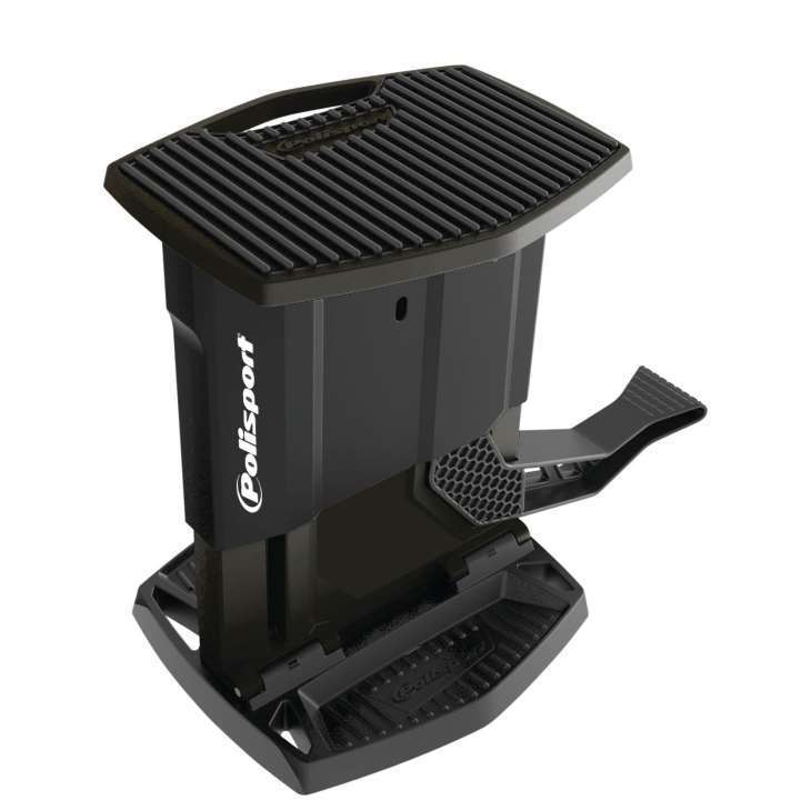 Cavalete Elevador POLISPORT Dobrável Preto 2