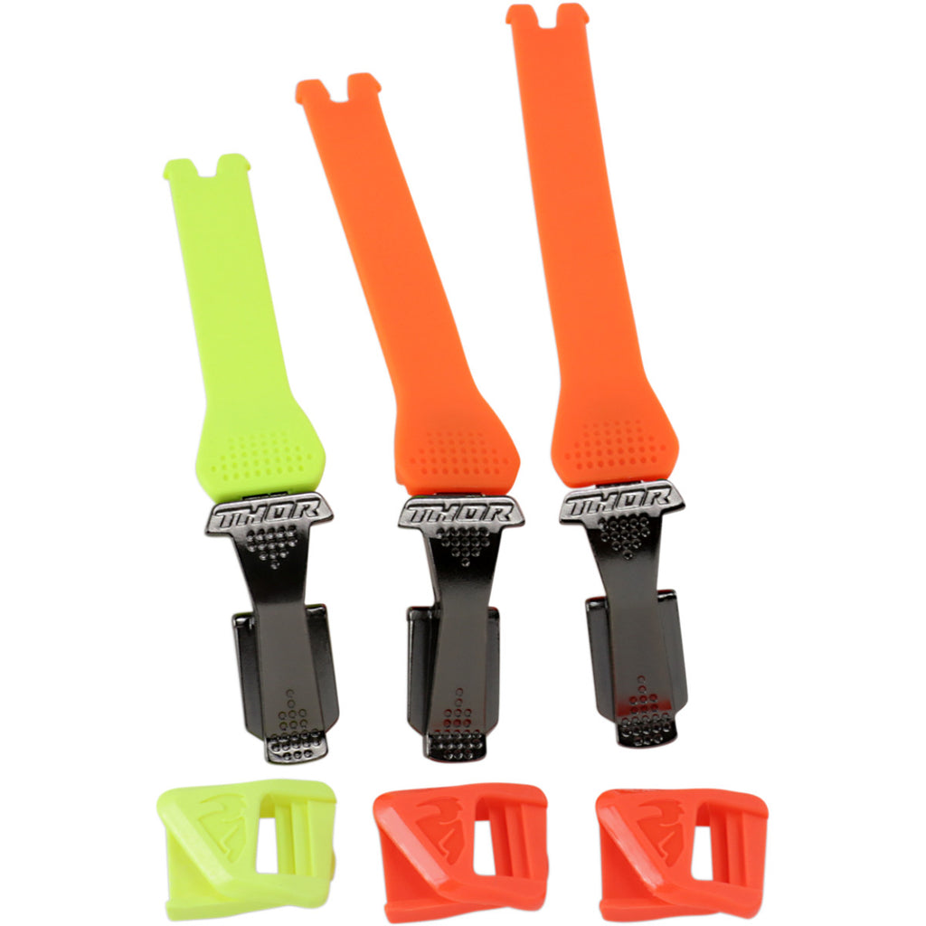 Kit de correias THOR RADIAL Laranja/Amarelo Flúor