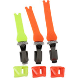 Kit de correias THOR RADIAL Laranja/Amarelo Flúor