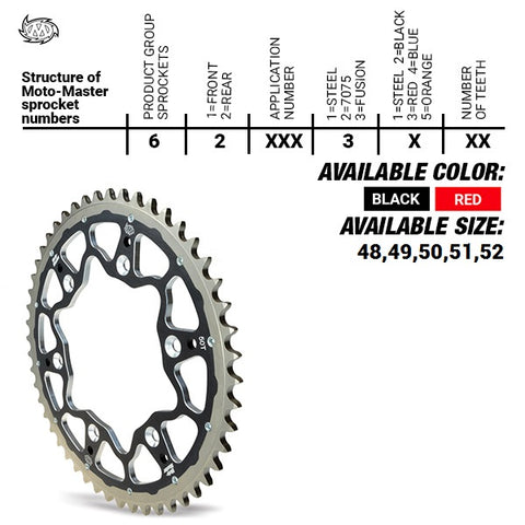 Cremalheira Mista MOTO-MASTER HONDA CR 125R/250R 83-07, CR 500R 84-03