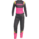 Camisola THOR WOMENS PULSE REV CHARCOAL/FLO PINK 2022
