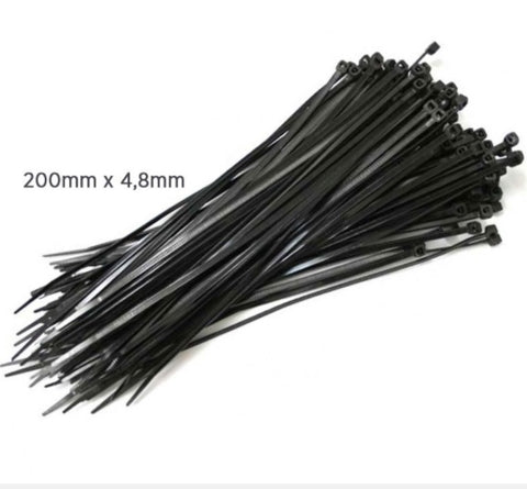 Abraçadeira de Plástico Preto (unidade)