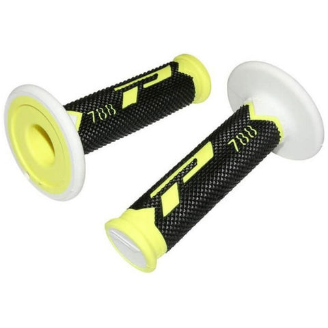 Punhos PROGRIP 788 Tripla Densidade Amarelo Flúor/ Preto/ Branco