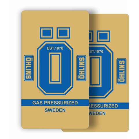 Jogo de Autocolantes de Forqueta THROTTLE JOCKEY para ÖHLINS Transparente (várias cores)