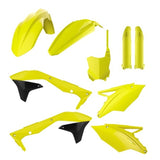 Kit de Plásticos POLISPORT FULL KIT KAWASAKI KX 450F 16-18 Amarelo Flúor
