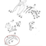 Guarda-lamas Dianteiro HUSABERG 2T e 4T 09-12 (Ref. 02)