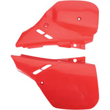 Tampas Laterais Traseiras UFO para HONDA CR 125R 89-90, CR 250R 88-89, CR 500R 89-90 Vermelho