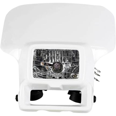 Porta-farol UFO Lâmpada de Halogéneo para HONDA XR 250R 96-04, XR 400R 96-04 Branco