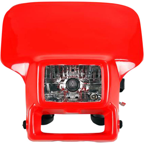 Porta-farol UFO Lâmpada de Halogéneo para HONDA XR 250R 96-04, XR 400R 96-04 Vermelho