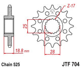 Pinhão de Ataque JT BMW F750-850 GS 19-23 (ver modelos)