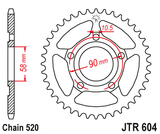 Cremalheira Aço JT para HONDA CRM 125 90-99