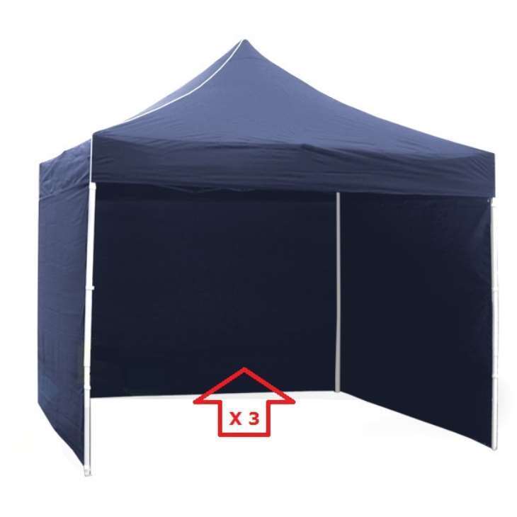 Jogo de 3 Lonas Laterais para Tenda GNERIK 3X3 azul