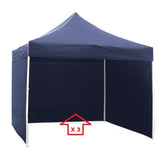Jogo de 3 Lonas Laterais para Tenda GNERIK 3X3 azul