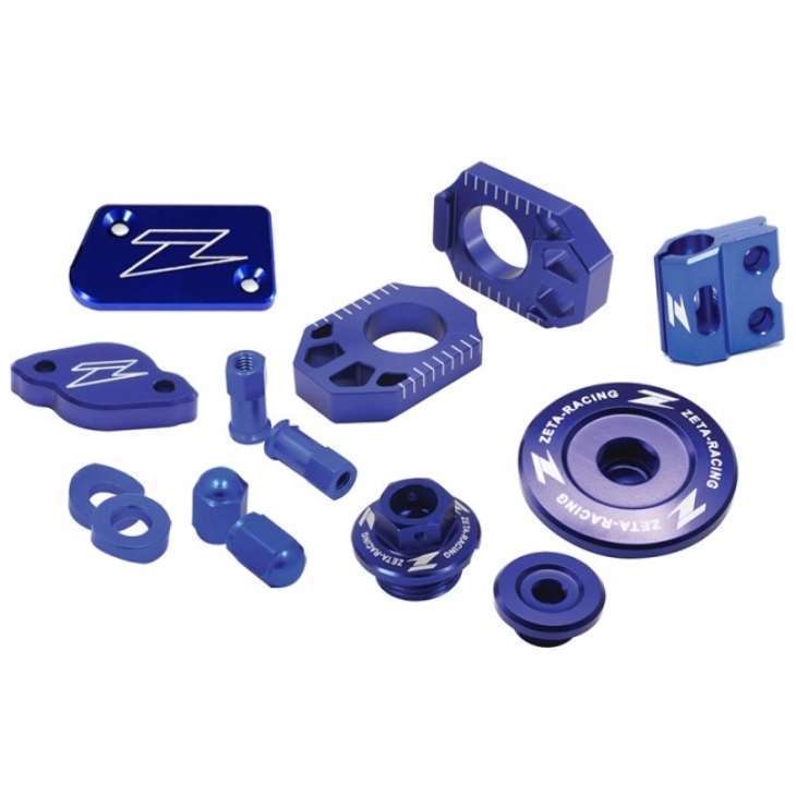 Kit Acessórios Alumínio ZETA para SUZUKI RMZ 250 07-18, RMZ 450 05-18, RMX 450Z 10-17 Azul