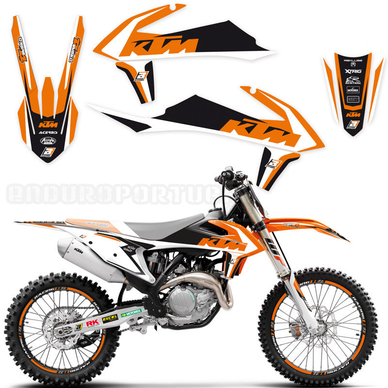 Kit de Autocolantes BLACKBIRD DREAM 4 para KTM SX/SX-F 19-22, EXC/EXC-F 20-23