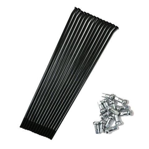 Jogo de Raios 4mm e Cabeças ALPINA para KTM SX/EXC 95-.. Roda Traseira 18`` Preto