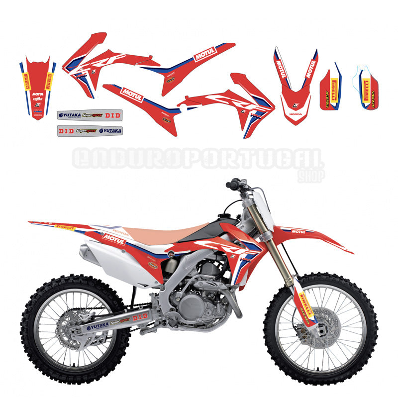 Kit de autocolantes BLACKBIRD réplica Team Honda HRC 2019, CRF 250R 14-17, CRF 450R 13-16