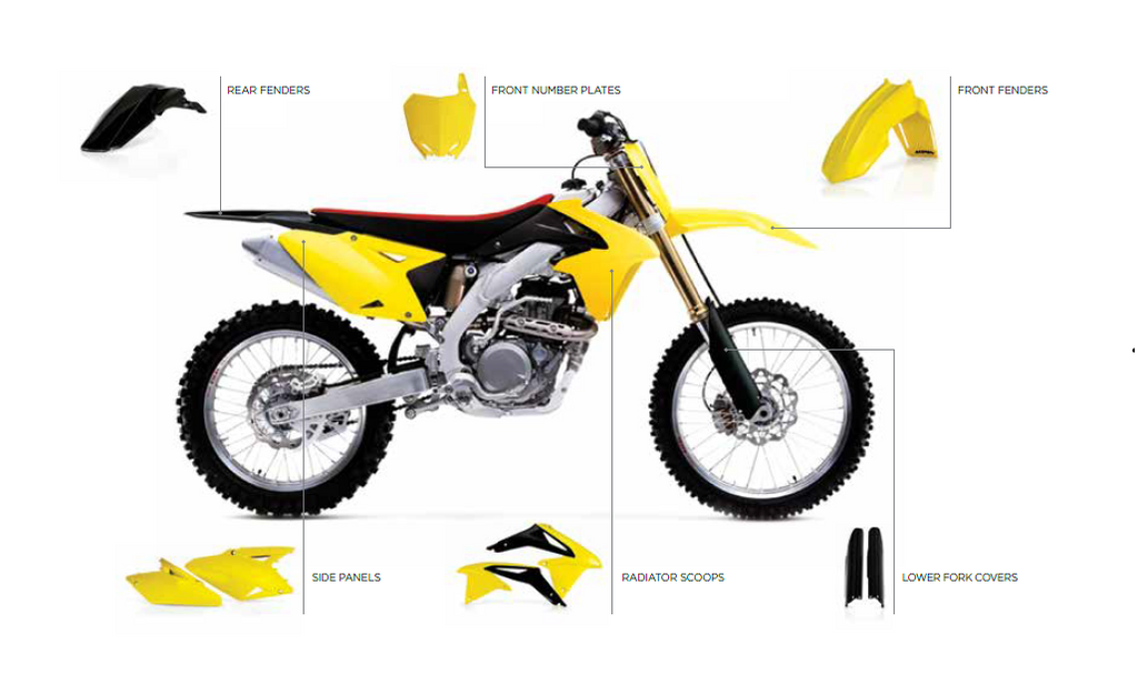 Acerbis Kit Carene Plastiche Per Suzuki Originale Suzuki Rm-z 250 2010 Acerbis Kit Carene Plastiche Per Suzuki Originale Suzuki Rm-z 250 2010