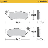 Pastilhas Travão Frente MOTO-MASTER OFFROAD NITRO SPORT GAS GAS EC 250/300 21-26, EC 250F/350F 21-26, EC 45OF/500F 24-26