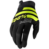 Luvas 100% iTRACK Preto/Amarelo Flúor 2020 - Tamanho S