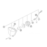 Óptica Dianteira para Porta-farol Original GAS GAS EC 250/300, EC 250F/350F 21-23