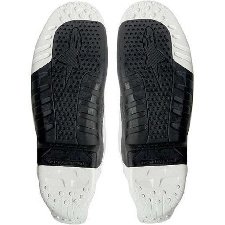 Jogo de Solas Botas ALPINESTARS TECH 10 Branco/Preto
