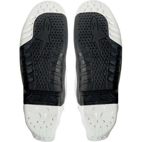 Jogo de Solas Botas ALPINESTARS TECH 10 Branco/Preto